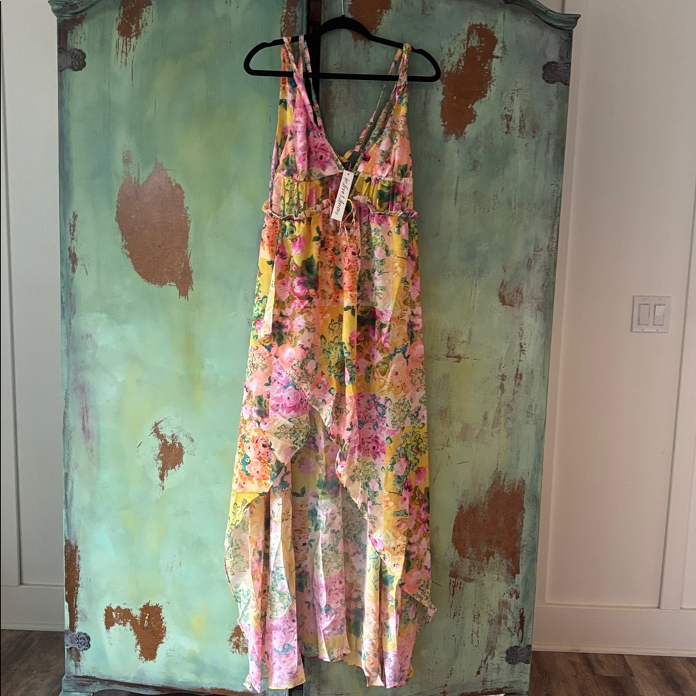 For Love And Lemons Multicolor Floral Maxi Dress